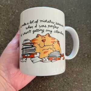 Funny Cat Mug I Make A Lot Of Mistakes Because When I Was Perfect